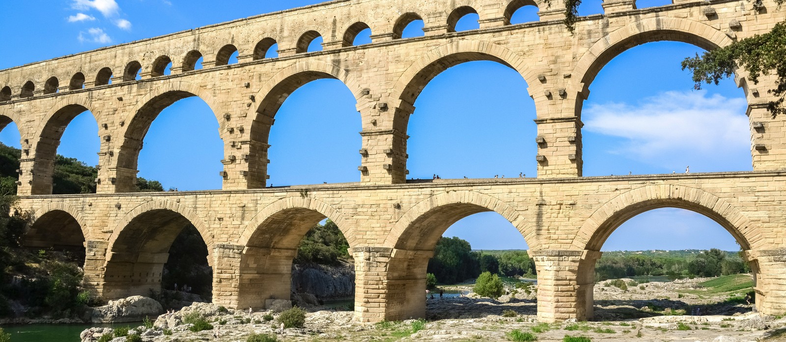 Aqueducts were used to transport what?