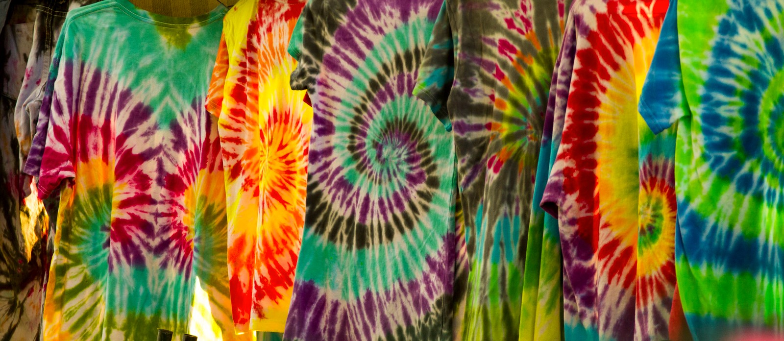 In which decade were TieDye clothes popular?